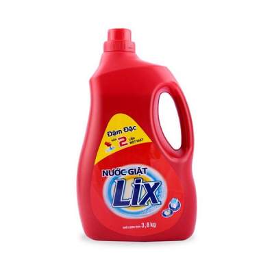 Nước giặt Lix đậm đặc chai 3,8kg