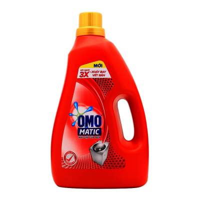 Nước giặt OMO Matic cho máy giặt cửa trên chai 2.7kg