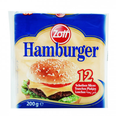 Phô mai lát Hamburger Zott gói 200g